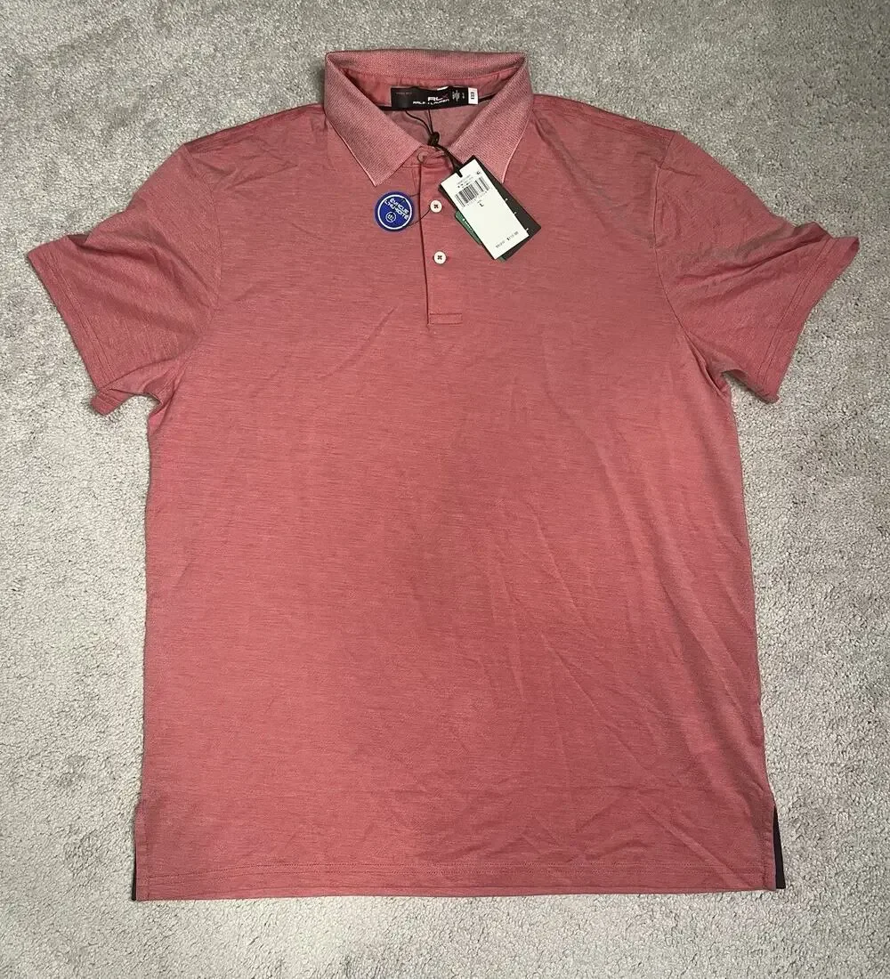 Ralph lauren RLX golf polo Men’s Large Red White Wicking